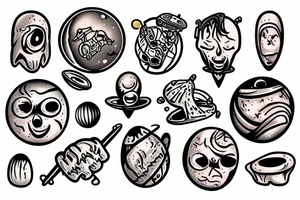 The planet mars tattoo idea