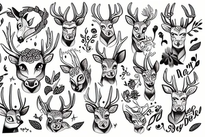 A young deer tattoo idea