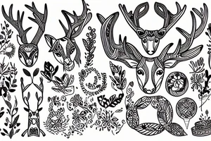A young deer tattoo idea