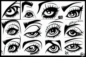 Eyes my girlfriend tattoo idea