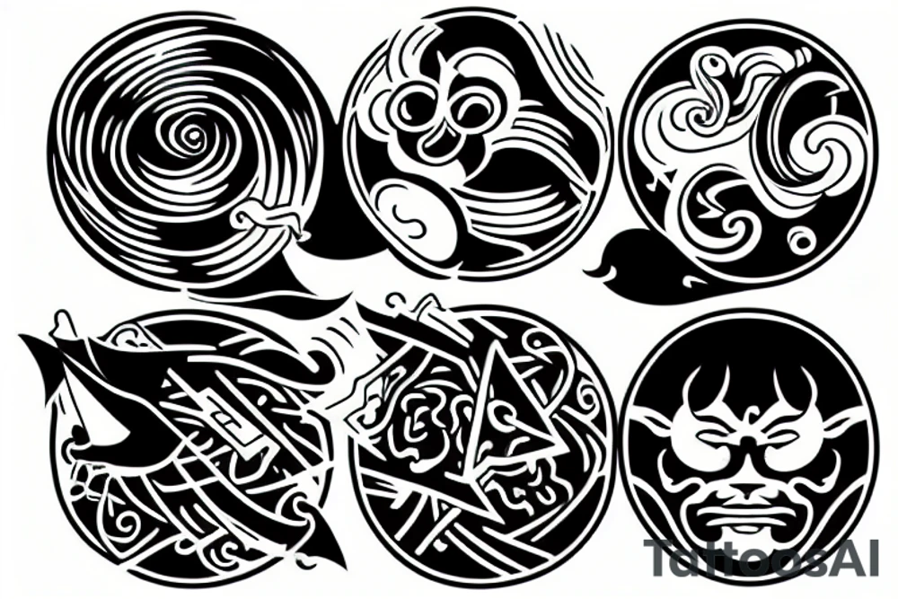 balance and a kite tattoo idea