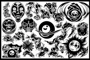 Blackhole tattoo idea