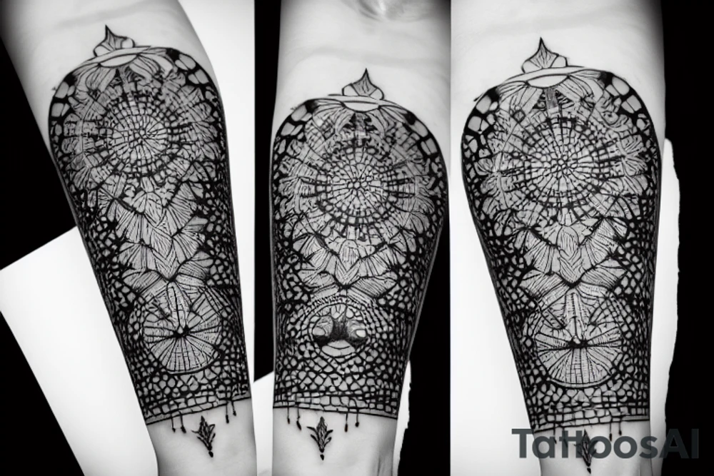Фракталы и лес tattoo idea
