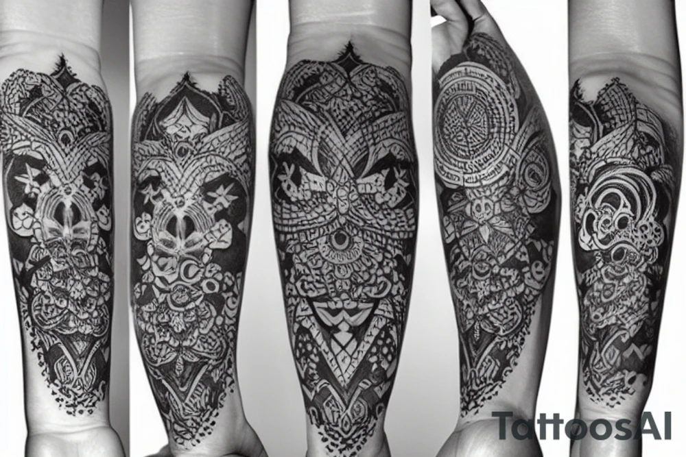 Фракталы и лес tattoo idea