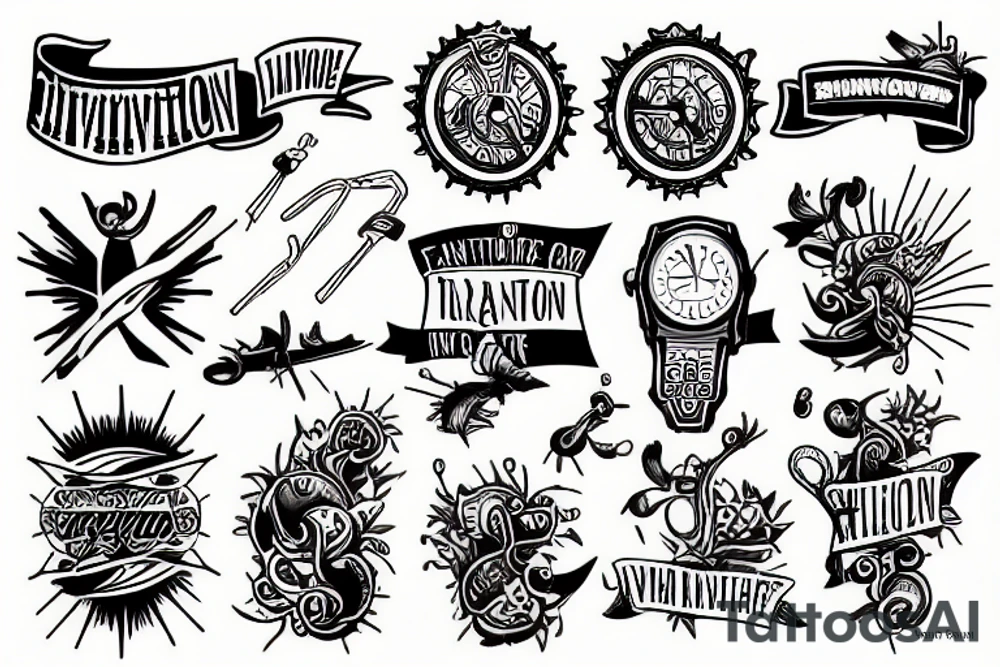 triathlon tattoo idea