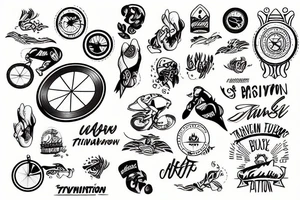 triathlon tattoo idea