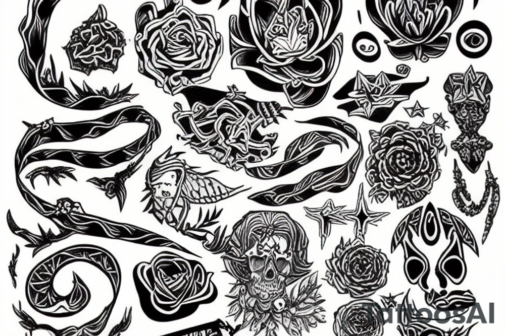 Trippy dream tattoo idea