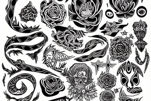Trippy dream tattoo idea