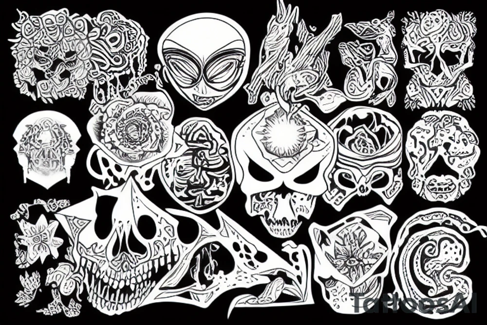 Trippy dream tattoo idea