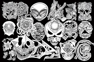 Trippy dream tattoo idea