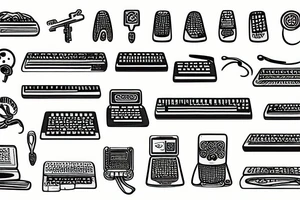 Keyboard keys tattoo idea