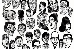 Carseat headrest bodys tattoo idea