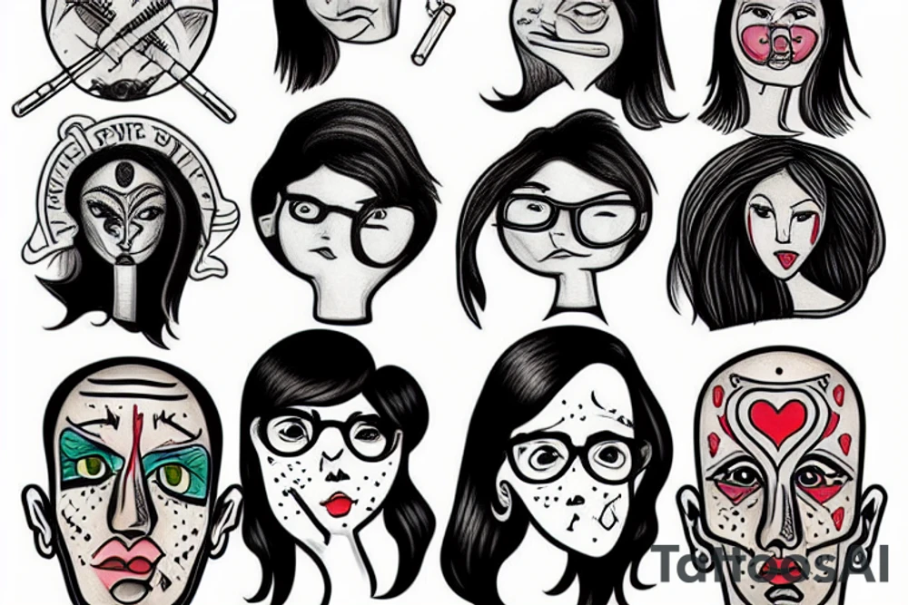 Carseat headrest bodys tattoo idea