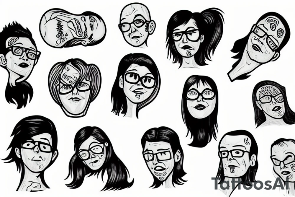 Carseat headrest bodys tattoo idea