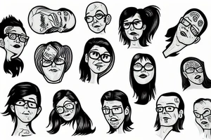 Carseat headrest bodys tattoo idea