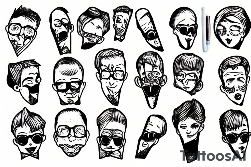 Carseat headrest bodys tattoo idea