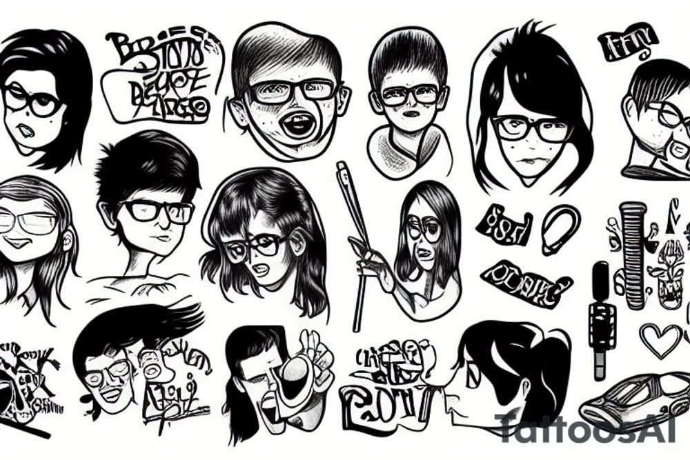 Carseat headrest bodys tattoo idea