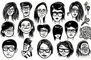 Carseat headrest bodys tattoo idea