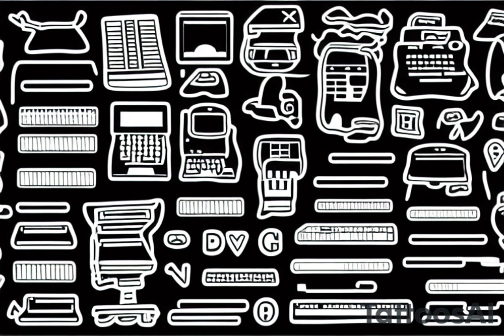 Keyboard keys for programmer tattoo idea