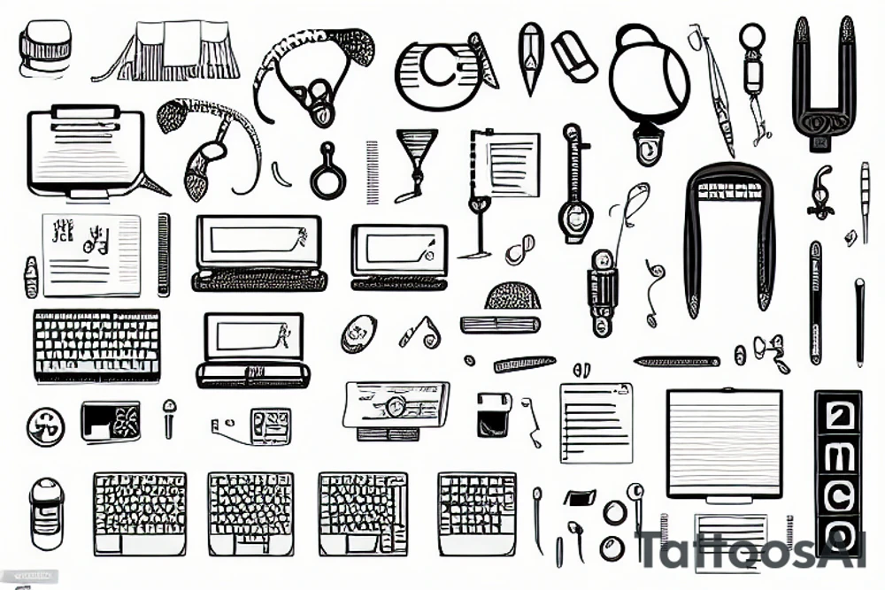 Keyboard keys for programmer tattoo idea