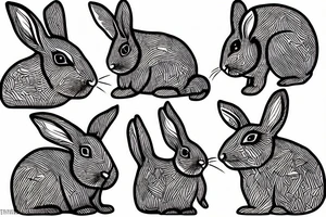 rabbit tattoo idea