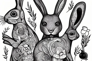 rabbit tattoo idea