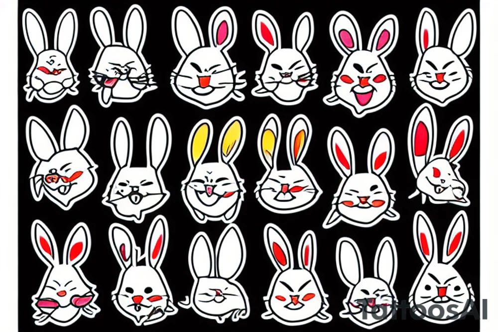 Happy bunny tattoo idea