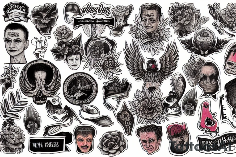 A tattoo based on the TV series "Twin Peaks tattoo idea