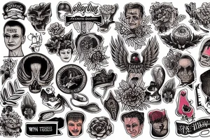 A tattoo based on the TV series "Twin Peaks tattoo idea