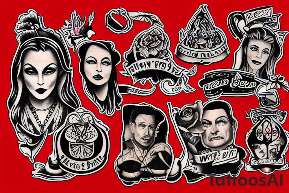 A tattoo based on the TV series "Twin Peaks tattoo idea