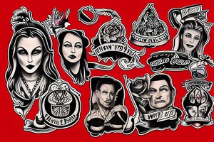 A tattoo based on the TV series "Twin Peaks tattoo idea