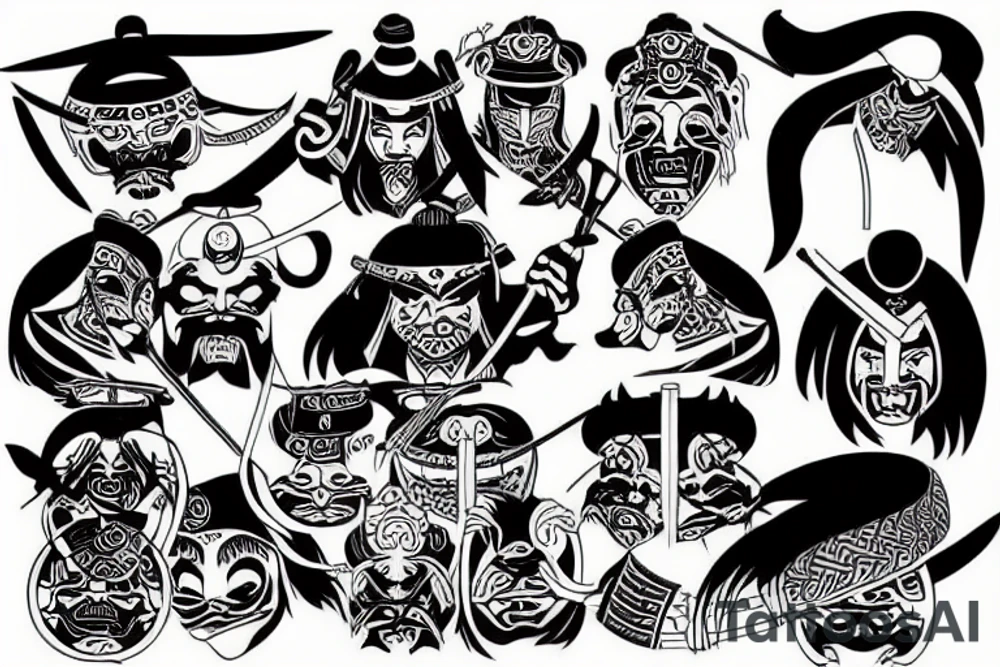 Samurai tattoo idea