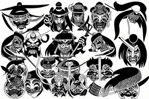 Samurai tattoo idea