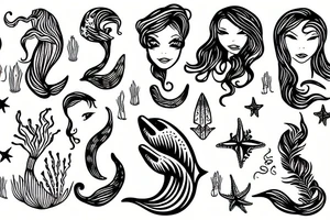 Mermaid tattoo idea