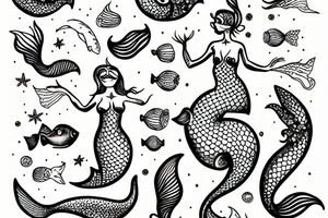 Mermaid tattoo idea