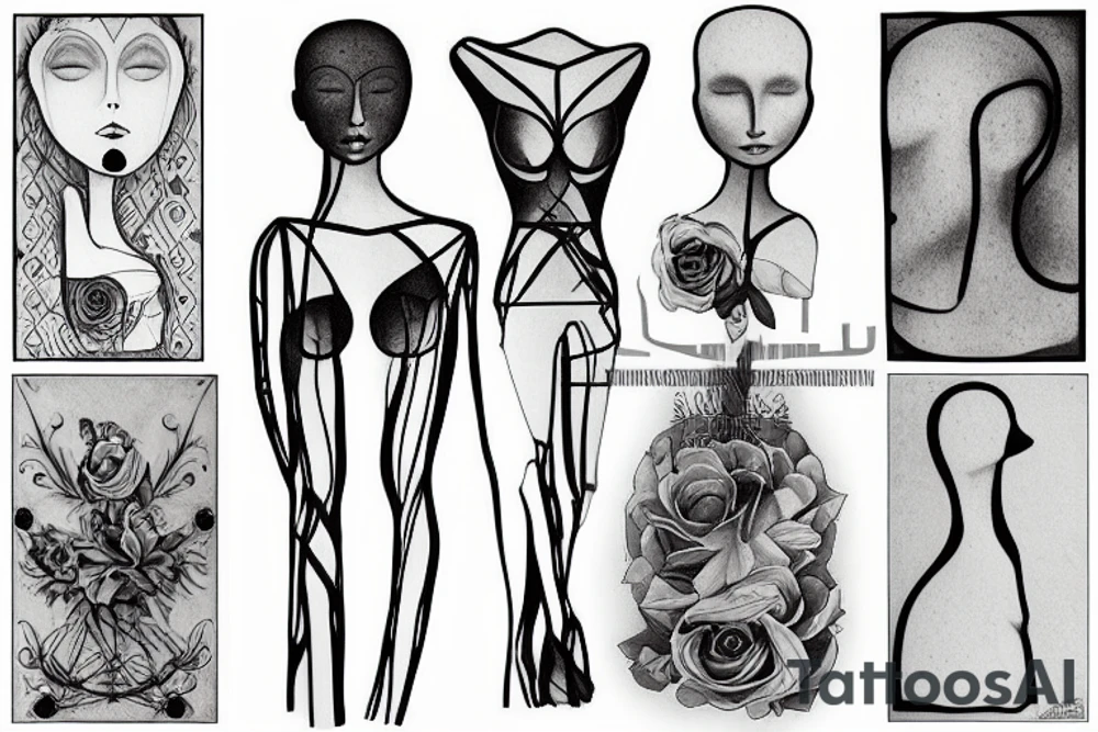 a mannequin peaking through 3 rectangles of slightly diffferent sizes tattoo idea a mannequin peaking through 3 rectangles of slightly diffferent sizes tattoo idea