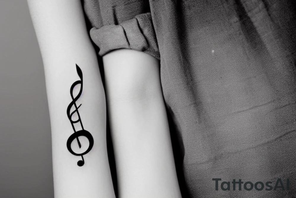 bracelet with musical notes tattoo idea