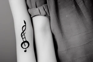 bracelet with musical notes tattoo idea