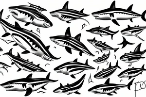 great white shark tattoo idea
