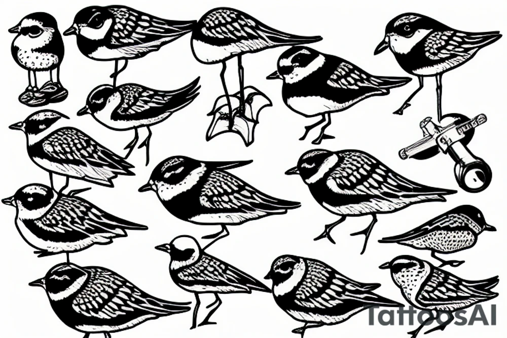 piping plover tattoo idea