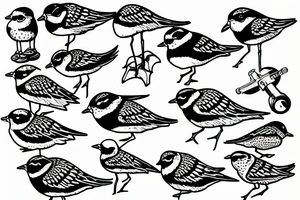 piping plover tattoo idea