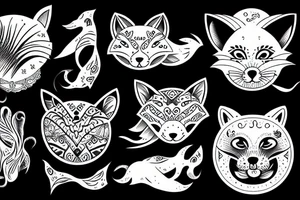 A seal fox tattoo idea
