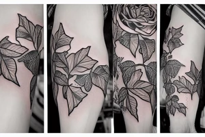 Ivy climbing tattoo idea