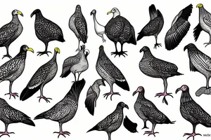 A wild turkey seagull tattoo idea