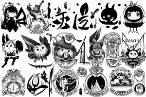 the letters 'enav' tattoo idea