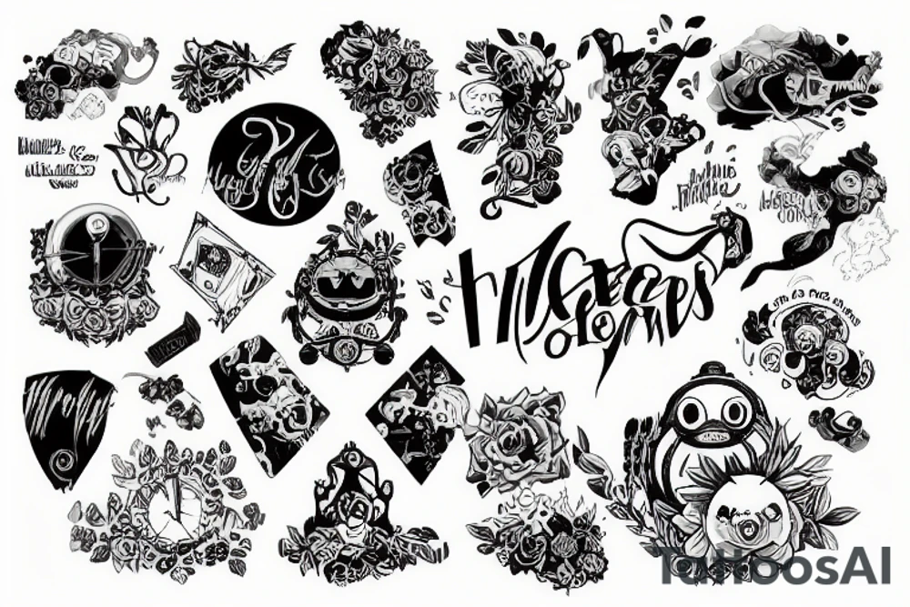 the letters enav tattoo idea