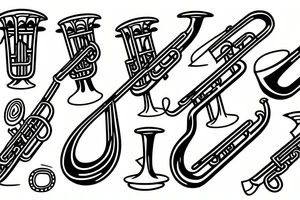 Trumpet tattoo idea