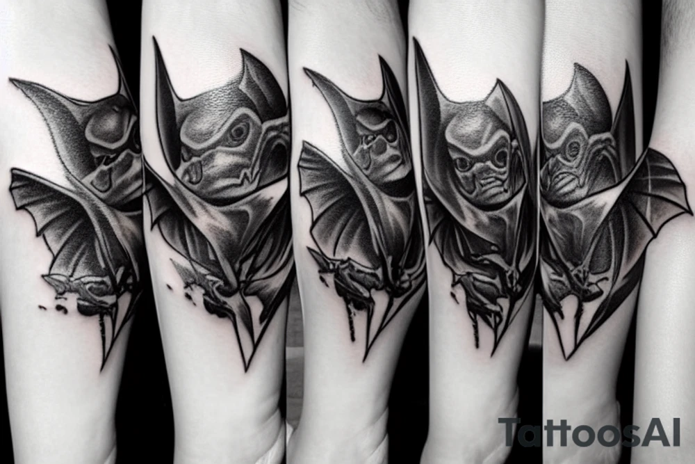 Three bats tattoo idea