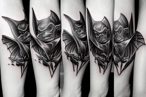 Three bats tattoo idea