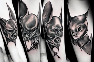 Three bats tattoo idea